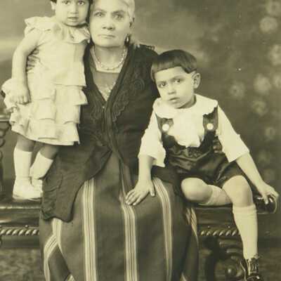 Children and Grandmother (?)