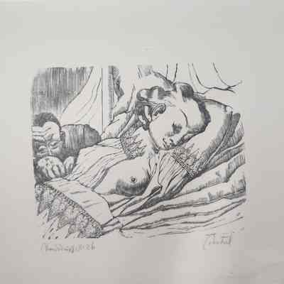 Imogen and Iachimo from Cymbeline
