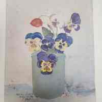Pansies in a Vase