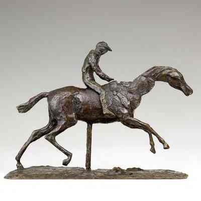 Cheval au Galop sur le Pied Droit (Avec Jockey, Bronze No. 35) (Horse Galloping on Right Foot / with Jockey, Bronze No. 35)