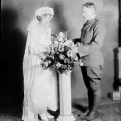 WWI Soldier and Bride