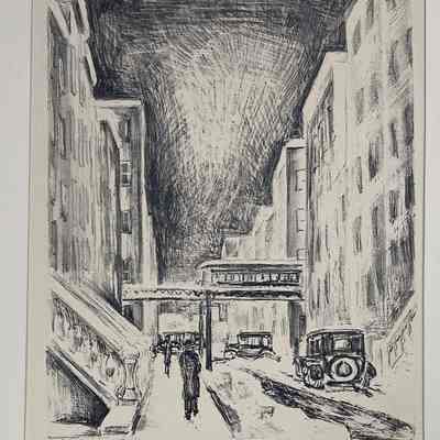 87th Street Snow Scene