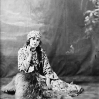 Woman on Bearskin