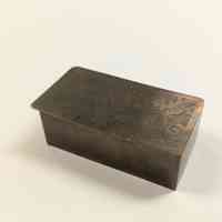 Brass box with hinged lid