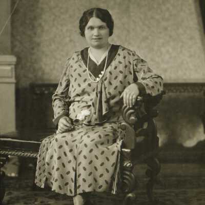 Woman Sitting on Bench