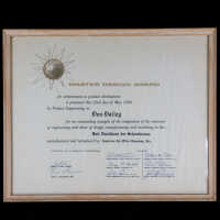 Framed award