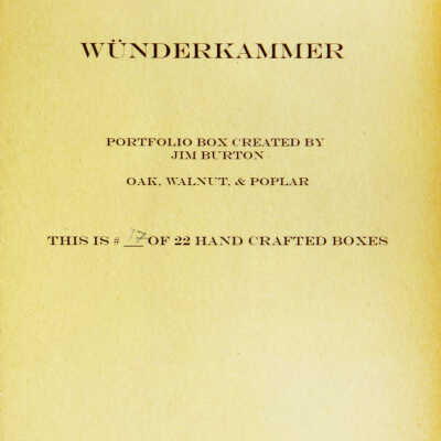 Wünderkammer - A Cabinet of Curiosities