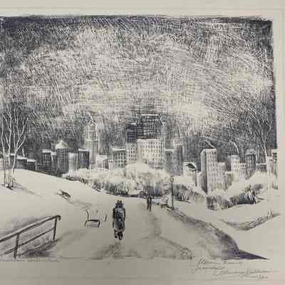 Snow Scene Central Park