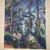Pines and Rocks Reproduction