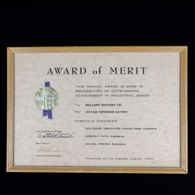 Framed award