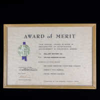 Framed award