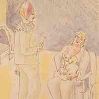 Harlequin with Mother and Child