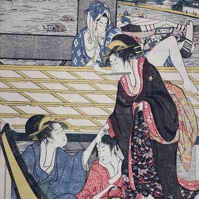 Ryogokubashi no ue, shita 両国橋上下 (On Top and Beneath Ryogoku Bridge)
