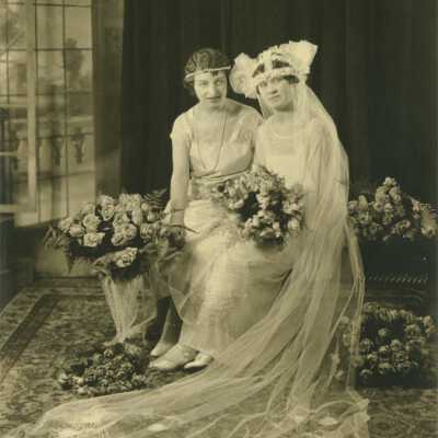 Bride and Bridesmaid (or Mother of the Bride?)