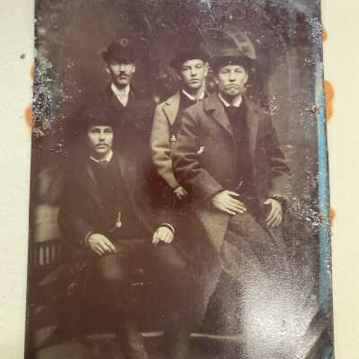 Portrait of four gentlemen