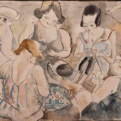 Women playing Cards