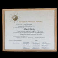 Framed award