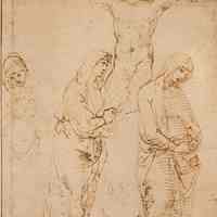 Drei Studien zu einer Madonna unter dem Kreuz (Study for Madonna under the Cross) from the Albertina Facsimile