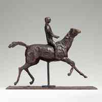 Cheval au Galop tournant la Tête à Droite (avec Jockey No. 36) (Horse Galloping, Turning Head to Right with Jockey, No. 36)