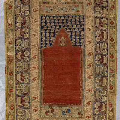 Turkish Prayer Rug (damaged)