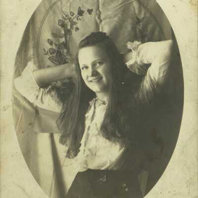 Young Woman with Long Hair