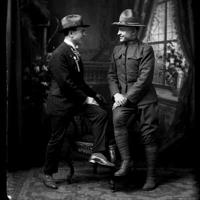 Business Man and Soldier