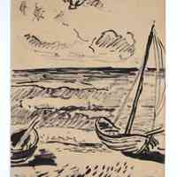 Boote (Boats [verso]) Boats with Nets (recto)
