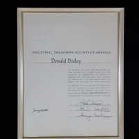 Framed award