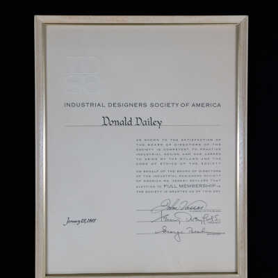 Framed award