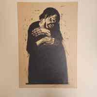 Die Witwe I (The Widow I) from Sieben Holzschnitte zum Krieg (Seven Woodcuts of the War) Portfolio