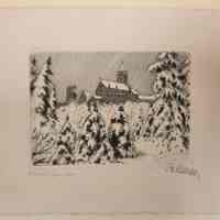 Church in Winter Card