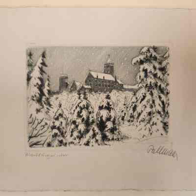 Church in Winter Card