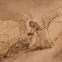 Christus findet die Jünger schlafend am Ölberg (Christ Finding the Apostles Asleep on the Mount of Olives) from the Reichsdruckerei Facsimile