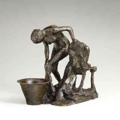 Femme Se Lavant la Jambe Gauche (Woman Washing Her Left Leg