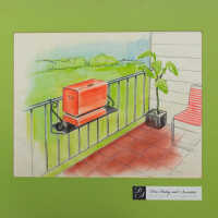 Design Drawing, Patio Grill
