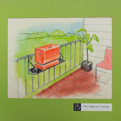 Design Drawing, Patio Grill