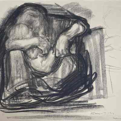Mutter und Kind (Mother and Child) Reproduction of Preparatory Sketch