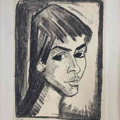 Mädchenkopf (Bildnis Irene Altmann), Head of a Girl (Portrait of Irene Altmann)