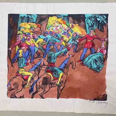 Unknown (King Confronting a Mob)
