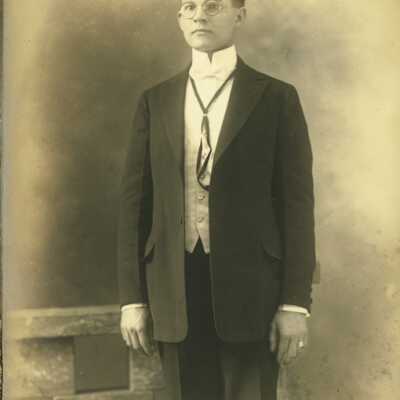 Young Man Wearing Spectacles