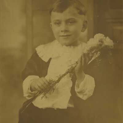 Boy Holding Flower