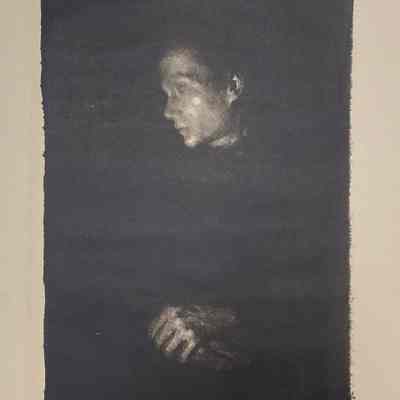 Arbeiterfrau im Profil nach links (Working Woman in Profile Facing Left)