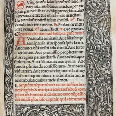 Leaf From the Book of Hours