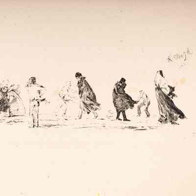 Bei Sturm (In the Storm) from Radierversuche (Etching Expiraments)