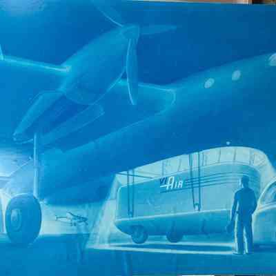 Sketch of Plane and Cargo Van