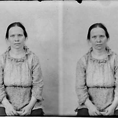 Double Photo of Woman