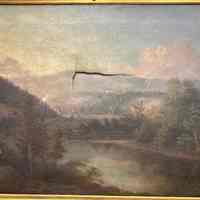 Untitled landscape with with lake and trees