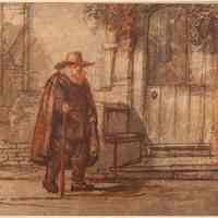 Alter Mann an der Haustür (Der Dichter Vondel vor seinem Haus) (Old man at the front door [The poet Vondel in front of his house]) from the Reichdruckeri Facsimile