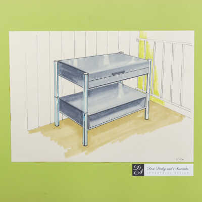 steel storage table