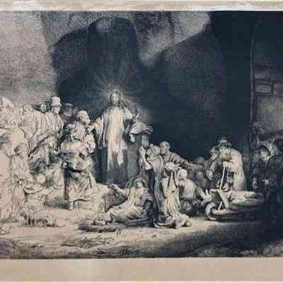 Christ Healing the Sick (The Hundred Guilden Print)